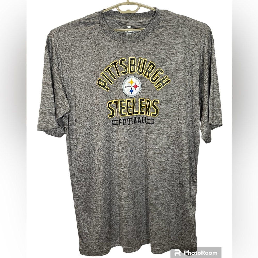 3XL Fanatics Gray Pittsburgh Steelers Short Sleeve Tee